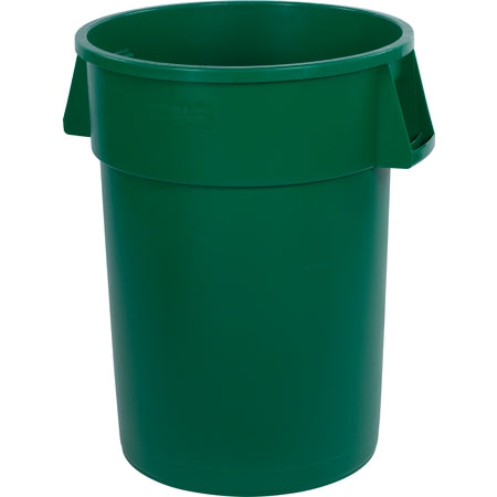 Carlisle Foodservice Broncoô Round Waste Bin Trash Container 44 Gallon - Green