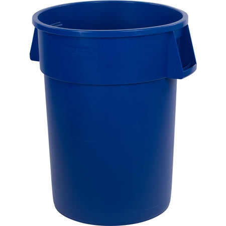 Carlisle Foodservice Broncoô Round Waste Bin Trash Container 44 Gallon - Blue