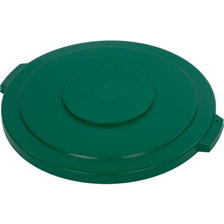 Carlisle Foodservice Broncoô Round Waste Bin Trash Container Lid 44 Gallon - Green