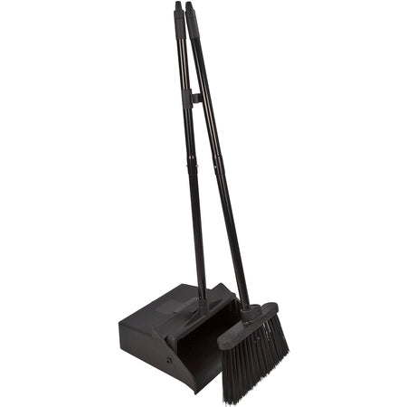 Carlisle Foodservice Duo-Panô Upright Dust Pan & Broom 36" - Black
