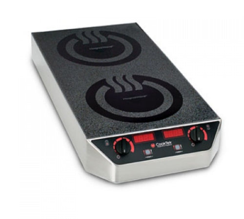 Cooktek Heritage Induction Range Two-Burner Counter top Front-to-Back Configuration 240V/50-60Hz/1ph 2x2.5kW 22A