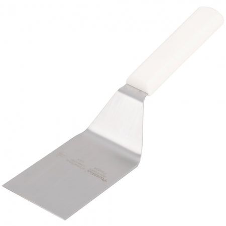 Dexter Russell Basics White Handle 4 x 3" Hamburger Turner
