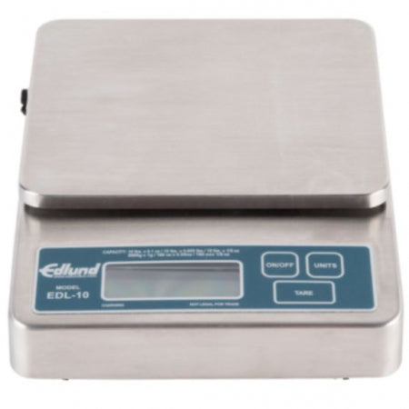Scale, Digital, multi-function, top loading counter model, 6" x 6-3/4"platform, LCD display, with rechargable battery pack or A/C (adapterincluded), (6) capacity display options, stainless steel construction, NSFcertified, CE