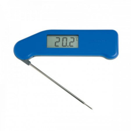 Blue Superfast Thermapen Resolution: 0.1*C or 1.0*C (User Selectable), Temp Range:  -49.9 to 299.9*C, Accuracy: +/-0.4*C (-49.9 to 199.9*C) otherwise +/- 1*C, Auto Off, HACCP Compatible, Made in Great Britain