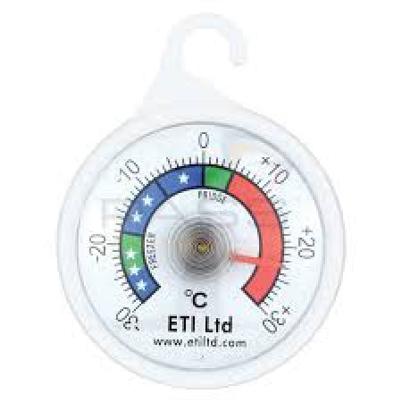 ETI Fridge/Freezer Thermometer-30 to + 30 Deg C-52 mm Dial