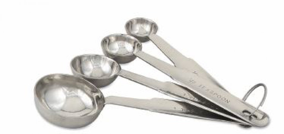 Stainless Steel HD Measuring Spoon Set(1/4, 1/2, 1 tsp. and 1 tablespoon.)