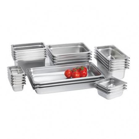 Browne Halco 1/4-Size Antijam Steam Table Pan 2.5" Deep, 24 Gauge, NSF