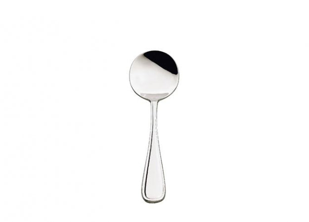 CELINE Round Bowl Soup Spoon, 7" - 17.8cm 18/0 Stainless Steel, Mirror Finish