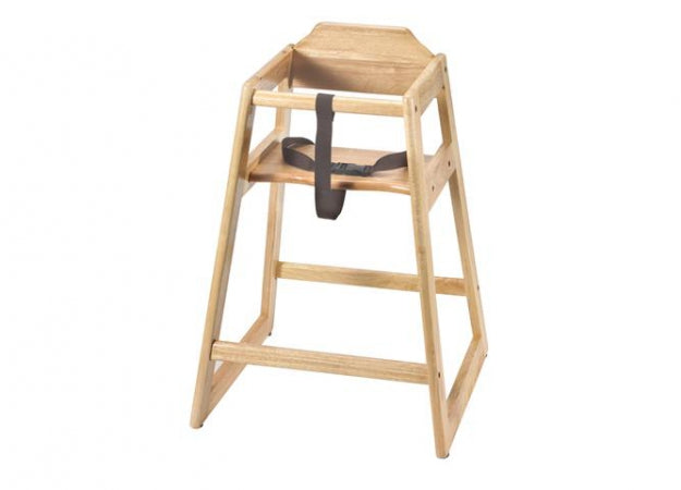 Natural Finish Wooden Highchair (baby chair) - Unassembled