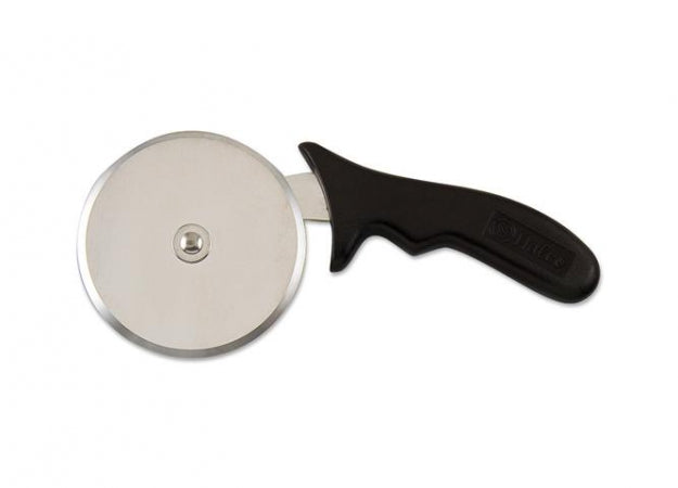Brown Halco Stainless Steel Pizza Cutter, 9-1/4"L, 4" dia. w/ plastic handle