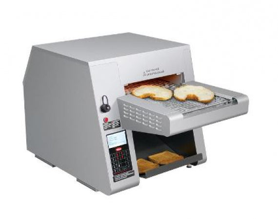 Hatco Toast-Qwik Conveyor Toaster single electric 17 pieces per min.capacity programmable controls with USB port on front removable crumb tray and collector ramp, 230V/50/1ph
