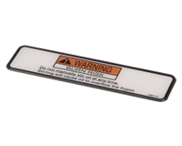Henny Penny 168577 Label/Decal, Warning - Stirring Burn Risk