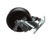 Henny Penny 27154 Caster, Swivel, 5", With Brake, Plate