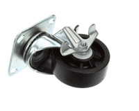 HENNY PENNY 40947 CASTER WITH BRAKE, SWIVEL PLATE, 4", SINGLE
