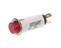 Henny Penny 60792 Indicator Light, Red, 28 Volt, Round