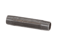Henny Penny FP02-030 Nipple, 3/8" NPT x 3" Long, Black