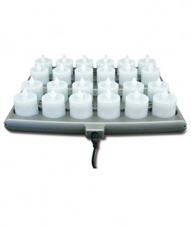 Platinum - Set of 24 Candlelight Candles include candles, charging tray(s) and one power adaptor