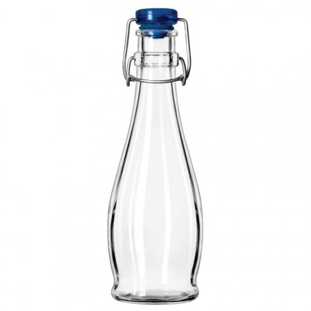 Libbey 12 oz Water Bottle - Wire Bail Lid, Dimension: 11â?4 in. top dia. x 25â?8 in. bottom dia. x 27â?8 in. max dia. 81â?8