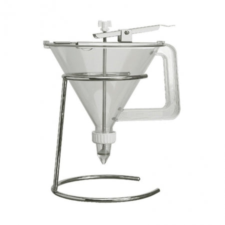 MEASURING FUNNEL WITH PISTON