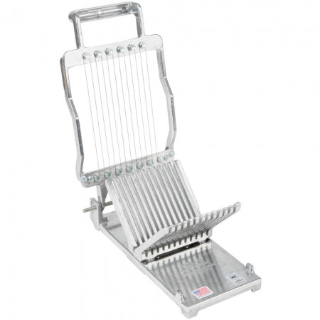 Nemco Food Equipment Easy Cheeser cuts cheese into cubes,sticks and blocks. 3/8" slicing arm, cutting area accommodates 1/3 of a 5 lb. cheese loaf, stainless steel cutting wires, steel construction, NSF