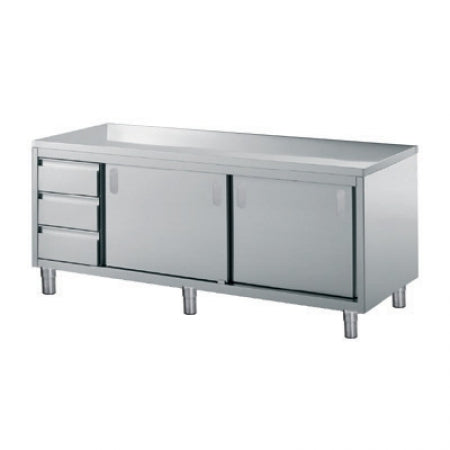 Olis Neutral Cupboard w/ Drawers, 2100 L mm x 600 D mm x 850 H mm