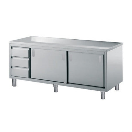 Olis Neutral Cupboard w/ Drawers, 2000 L mm x 700 D mm x 850 H mm