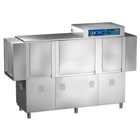 Olis Electric Dishwasher w/ Automatic Rack Conveyor (1V: 175 R/H - 2V: 205 R/H), 2360 L mm x 765 D mm x 1725/2135 H mm