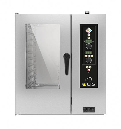 Olis Gas Direct Steam Combi Oven - 10 X 1/1 GN - Assisted Cooking - Manual Electronic, 930 L mm x 825 D mm x 1040 H mm