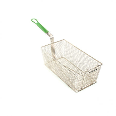 Prince Castle Nickel Plated 16" Fry Basket with Plastisol Handle