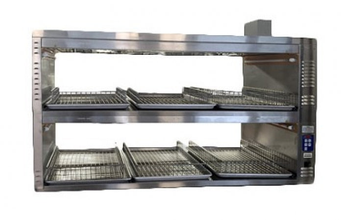 Prince Castle Dual-Side 2-Shelf/Open Cavity dedicated heated Countertop holding bin fits 6 Full Size Sheet Pans (Pans Not Included, No Timers), Stainless Steel & Aluminum Construction, 6.9 KW, 208-240v/50-60/3-ph Phase, 28 Amps, Made in USA