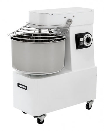 Prisma 42Kg, 48 Liter Dough Spiral Mixer, 128 Kg Dough/Hr, With Timer, 2 Hp 230V,50Hz With Castors 48X80.5X782.5"
