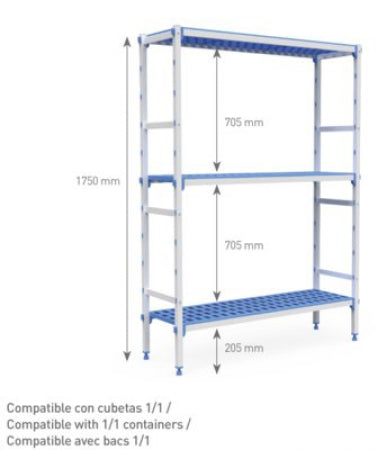 Shelving 1035 X 385 X 1750