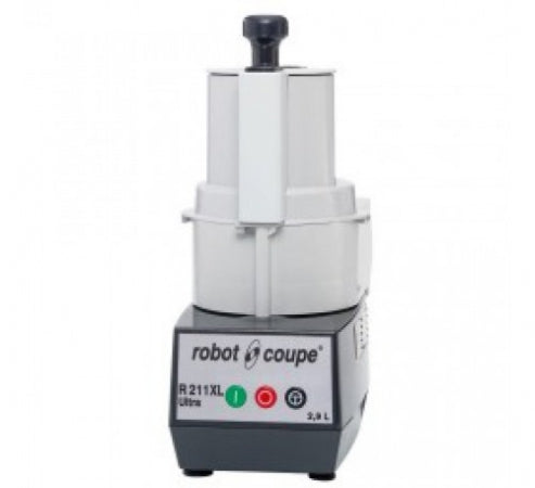 Cutter & Vegetable Slicer with Induction Motor base & Pulse function supplied with Smooth blade & Cylindrical hopper specially designed for long vegetables without discs. ( Sold separately. Ref: 1946). Cutter bowl made of composite material. One speed