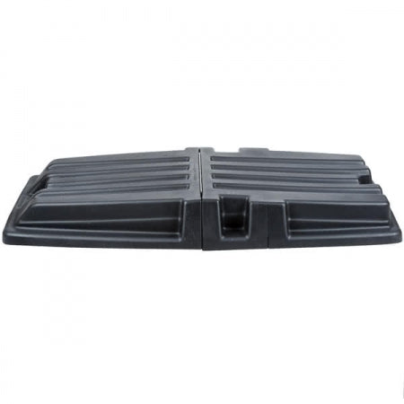 Rubbermaid Rectangle Hinged Dome Tilt Truck Lid Plastic Black
