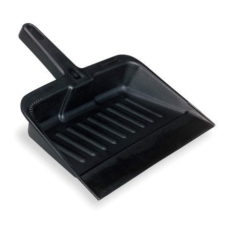 Rubbermaid Heavy-Duty Dust Pan 12.25" W x 8.25" D plastic charcoal