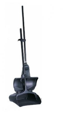 Rubbermaid Lobby Pro Upright Dust Pan with Cover Black