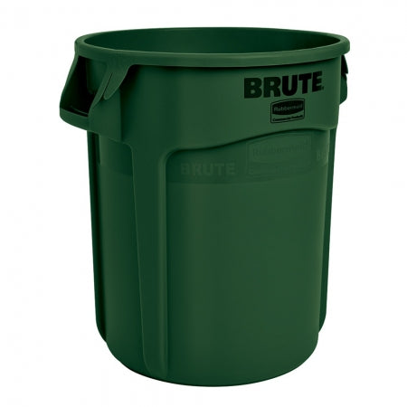 Rubbermaid 32 gallon Plastic Brute Trash Can - Green