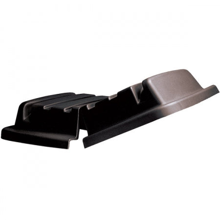 Rubbermaid BLA Rectangle Hinged Dome Utility Truck Lid Plastic Black