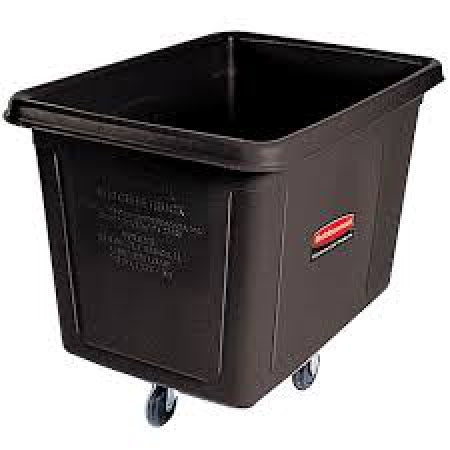 Rubbermaid BLA 0.7 cubic yard Trash Cart w/ 600 lb Capacity Black
