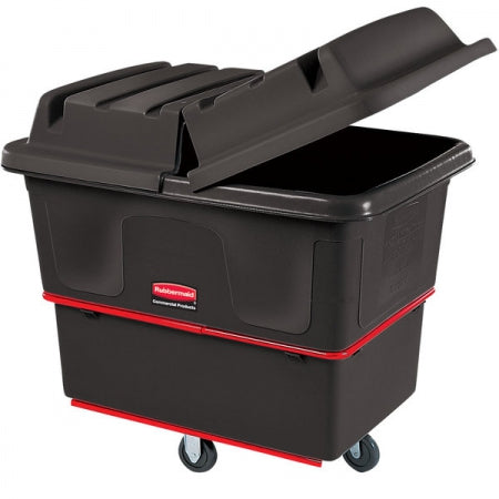 Rubbermaid BLA 0.3 cu yd Trash Cart w/ 700 lb Capacity Utility Cube Truck Black