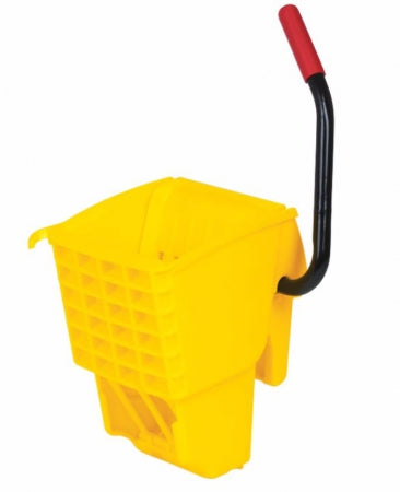 Rubbermaid WaveBrake Wringer 12 to 32 oz Mop Bucket, Side Press Yellow