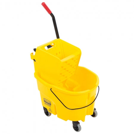 Rubbermaid 26 Qt WaveBrake Mop/Bucket Wringer with Side Press Wringer Yellow