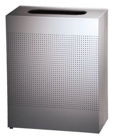 Rubbermaid Silhouettes Stainless Steel Designer Rectangular Waste Receptacle - 22.5 Gallon