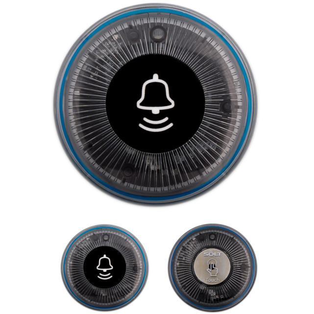 Luxuary Button Call Round Lux : Black : Water resistant