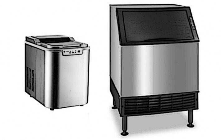 ICE STORAGE BIN B350,Ice Capacity: 150 kgs, The plastic door allows easy access to the stored ice. The liner, without corners nor welding points, is in sanitary ABS. Polyurethane foam insulation of the cell. Dimension: 42x30x30 [WxDxH inches] - 1075