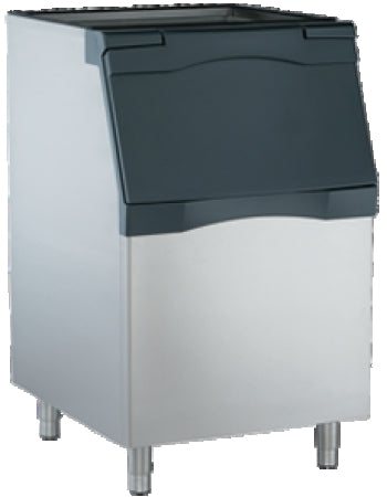 Scotsman Ice Storage Bin with Storage Capacity of 243 Kg of Ice. Stainless steel exterior, & door in rotocast. Polyurethane Insulation, high density plastic supplied with convenient built-in scoop holder & Scoop.Dimension:76.8x86.6x127.1Cms. [WxDxH]Can