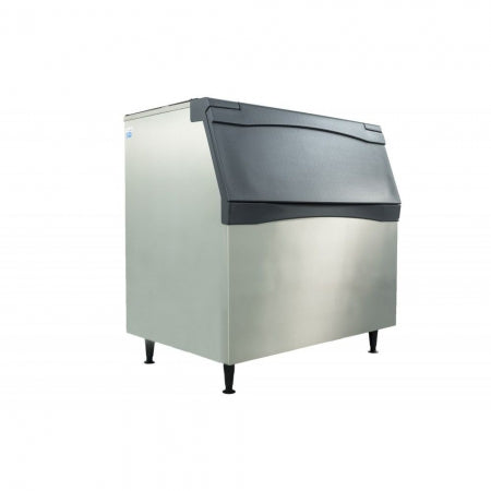 Modular Ice Storage Bins, MODEL B948, 48" x 34" x 44" (121.92 cm x 86.36 cm x 111.76 cm), APPLICATION Capacitylb/kg 893/406, AHRI Capacity lb/kg 700/319, AHRI, NSF certified.