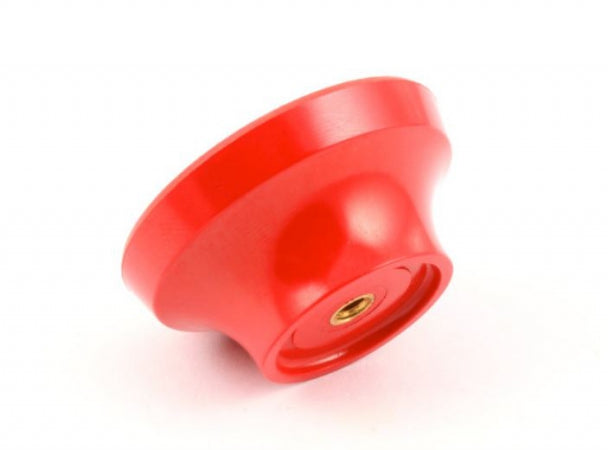 Knob Red. Engraved  "Peanut Butter",