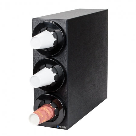San Jamar Sentry Bev Dispenser Cabinet (3) C5450C Black Trim Rings