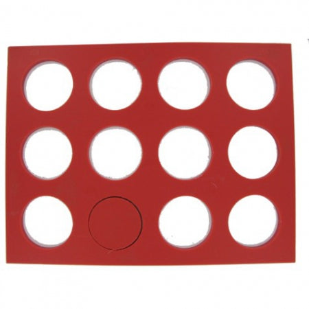 San Jamar Red 19 x 14.5" Cutting Board F/ Sliders